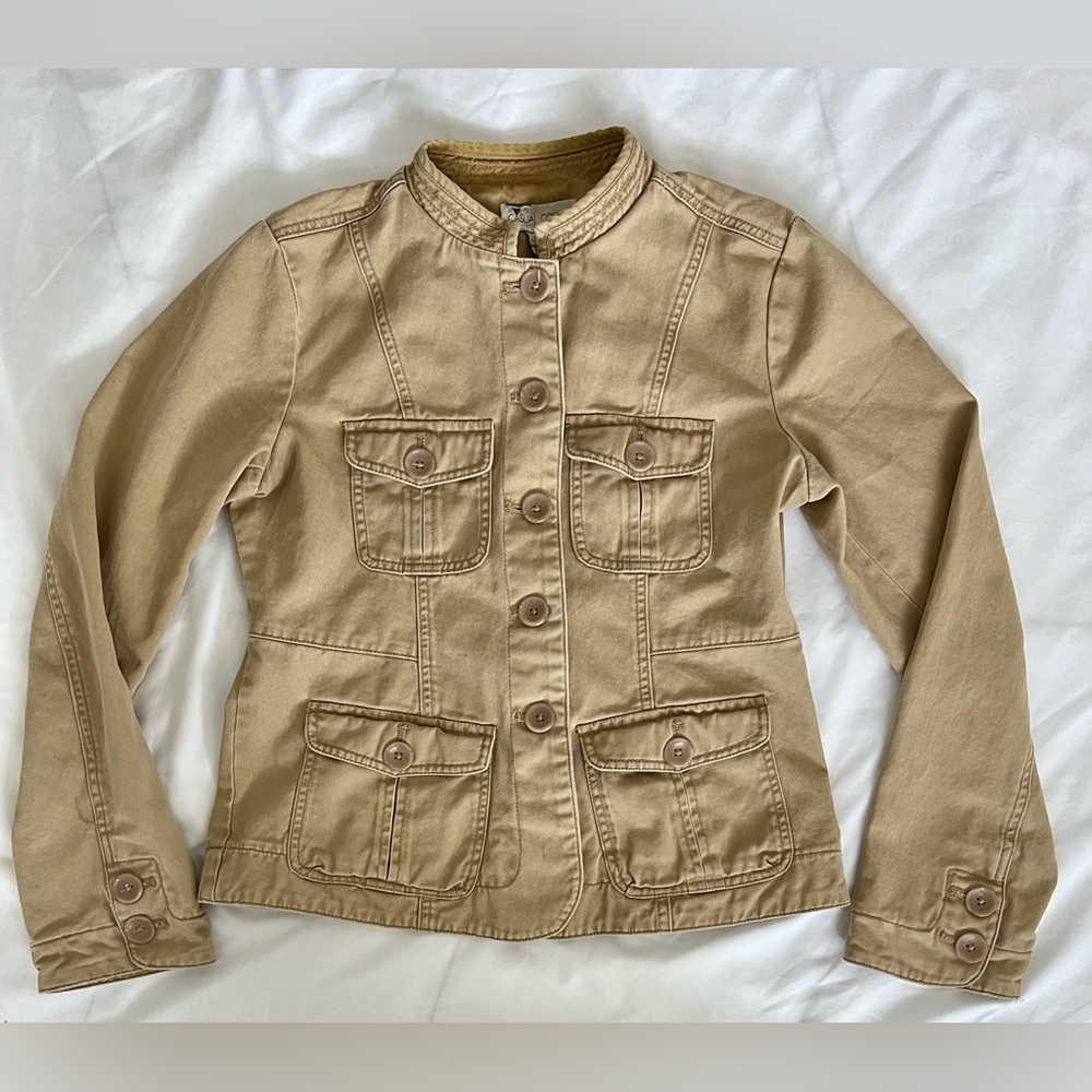 Casual Corner size 4 khaki jacket